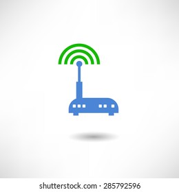 Internet router icon