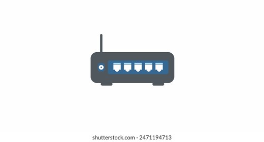 internet router icon logo design
