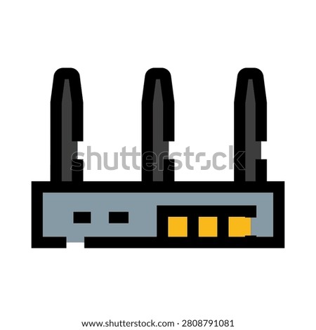 Internet router providing wireless local area network access with multiple antennas, representing global connectivity, digital communication, and modern technology