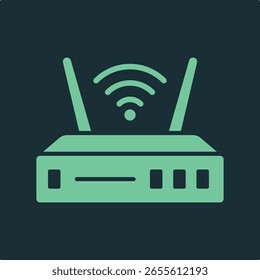 Roteador de Internet na moda vetor importante vetor Ilustração design nocaute fundo colorido.eps