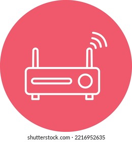 Internet Router Vector icon which is suitable for commercial work and easily modify or edit it
