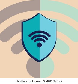 internet safety element design illustration