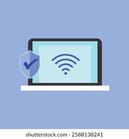 internet safety element design illustration