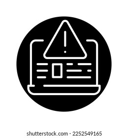 Internet scam сolor line icon. Pictogram for web page.