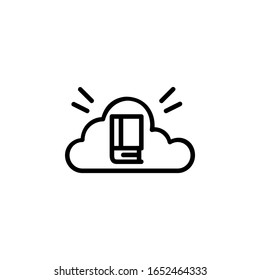 internet school icon. Online Learning icon. Perfect for application, web, logo and presentation template. icon design line style
