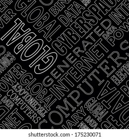 internet seamless pattern background, vector illustration
