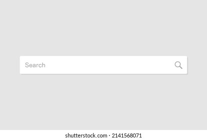 Internet search bar design set
