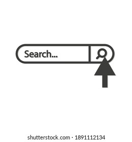 
icono de la barra de búsqueda de Internet. Ilustración del vector