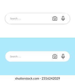 Internet search bar icon vector illustration. Element of Microsoft Edge browser app