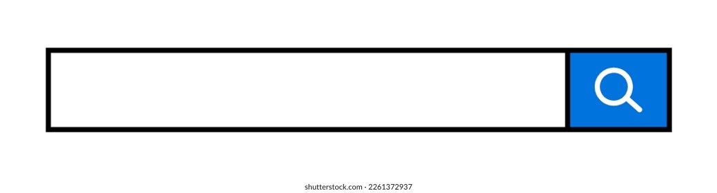Internet search bar. Web ad search box. Vector.