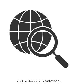 Internet Search Glyph Icon
