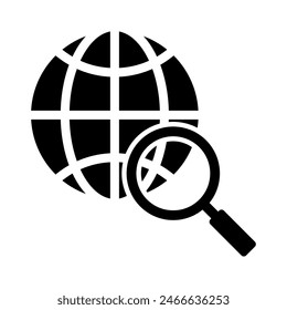 icono de búsqueda en internet comunicación global