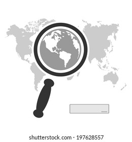 Internet search symbol response across the planet