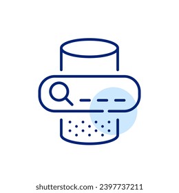 Internet search using personal assistant speaker. Pixel perfect icon