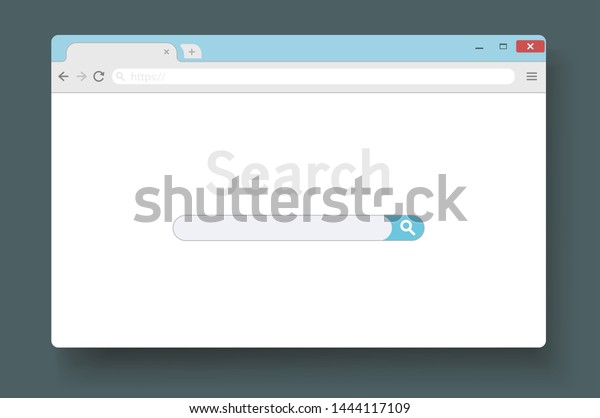 インターネット検索ウィンドウ ブラウザタブの平らなベクター画像イラスト のベクター画像素材 ロイヤリティフリー