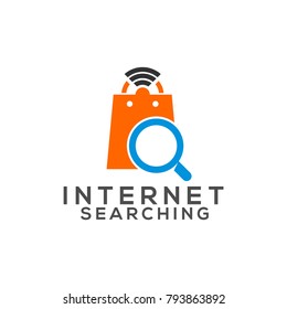Internet Searching Logo Vector