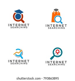 Internet Searching Logo Vector