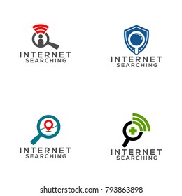 Internet Searching Logo Vector