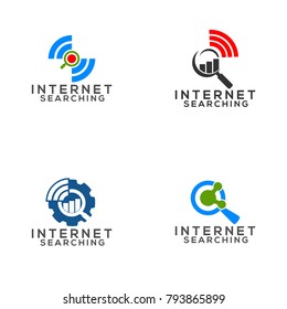 Internet Searching Logo Vector