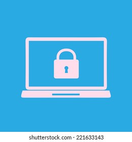 Internet security concept  icon. Identification and protection simbol.