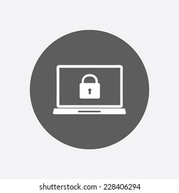 Internet security concept  icon. Identification and protection simbol.