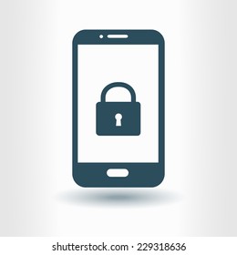 Internet security concept  icon. Identification and protection simbol.