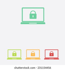 Internet security concept  icon. Identification and protection simbol.