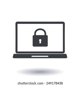 Internet security concept  icon. Identification and protection simbol.