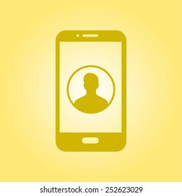 Internet security concept  icon. Identification and protection simbol.