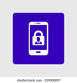 Internet security concept  icon. Identification and protection symbol.