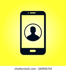 Internet security concept  icon. Identification and protection simbol.