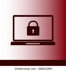Internet security concept  icon. Identification and protection symbol.