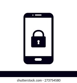 Internet security concept  icon. Identification and protection simbol.