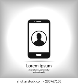 Internet security concept  icon. Identification and protection simbol.