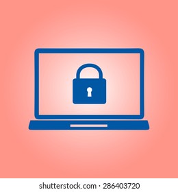 Internet security concept  icon. Identification and protection symbol. 