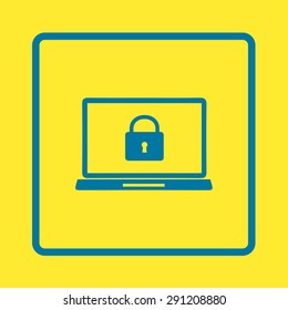 Internet security concept  icon. Identification and protection simbol.