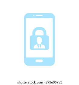 Internet security concept  icon. Identification and protection simbol.