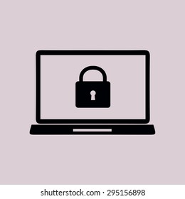 Internet security concept  icon. Identification and protection symbol.