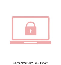 Internet security concept  icon. Identification and protection simbol.