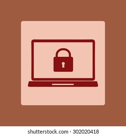 Internet security concept  icon. Identification and protection simbol.