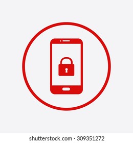 Internet security concept  icon. Identification and protection symbol.