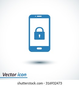 Internet security concept  icon. Identification and protection symbol.