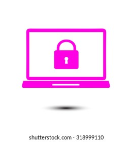 Internet security concept  icon. Identification and protection simbol.