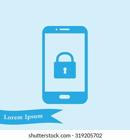 Internet security concept  icon. Identification and protection simbol.