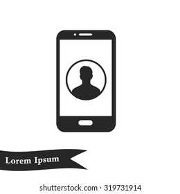 Internet security concept  icon. Identification and protection simbol.