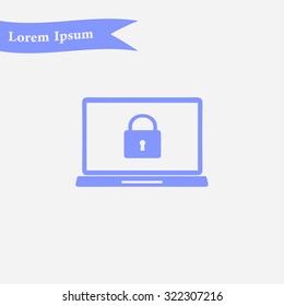 Internet security concept  icon. Identification and protection simbol.