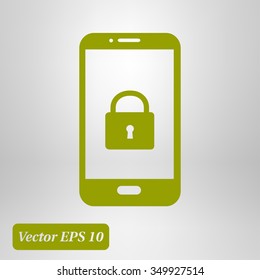 Internet security concept  icon. Identification and protection simbol.