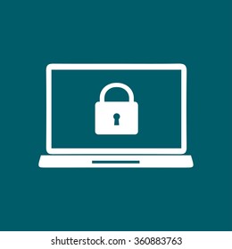 Internet security concept  icon. Identification and protection simbol.