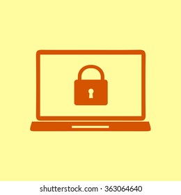 Internet security concept  icon. Identification and protection simbol.