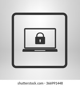 Internet security concept  icon. Identification and protection symbol.